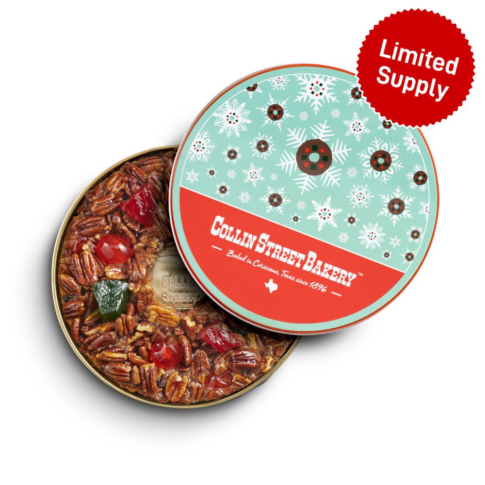Classic Fruitcake in Snowflake Tin
