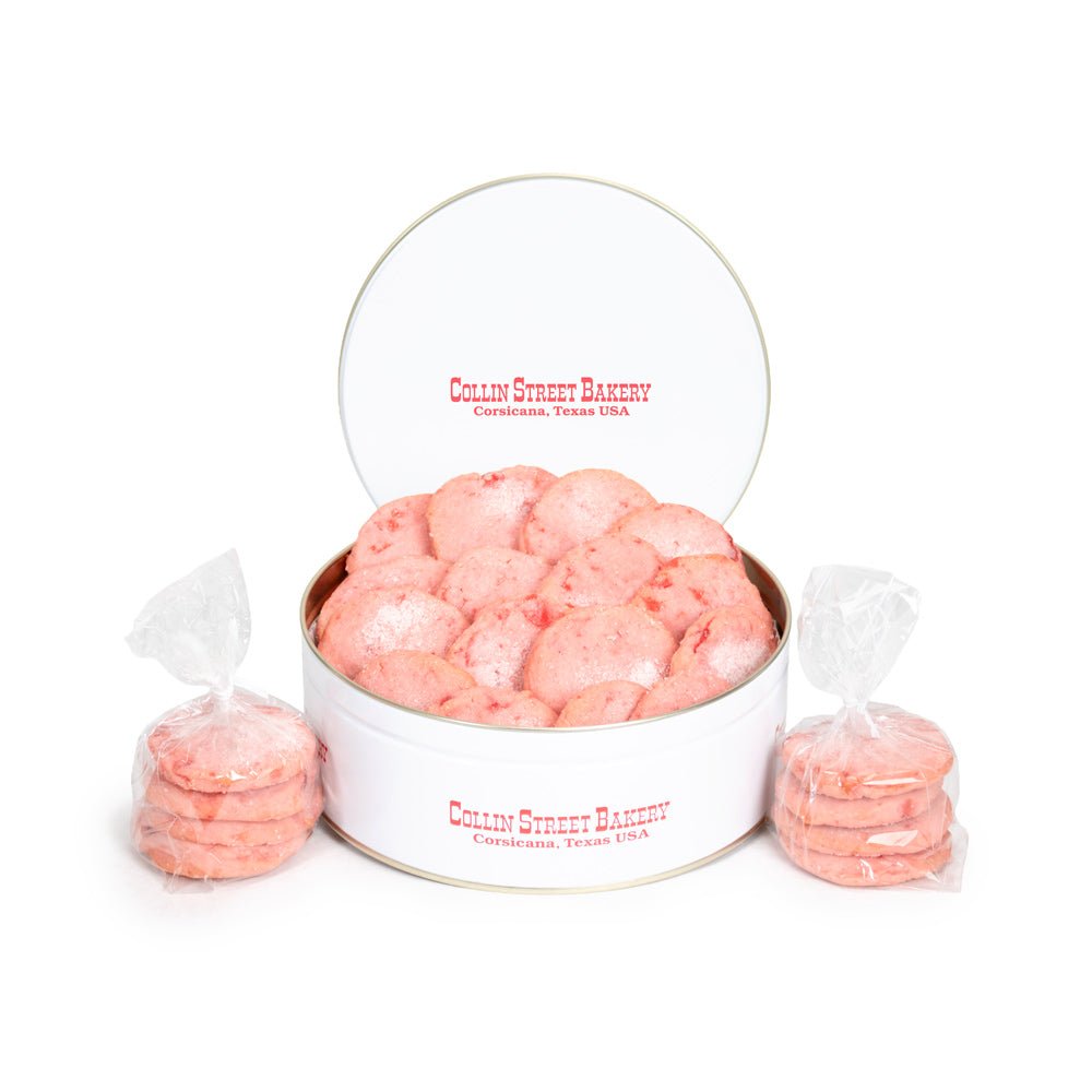 Cherry Ice Box cookies in a collectible keepsake tin