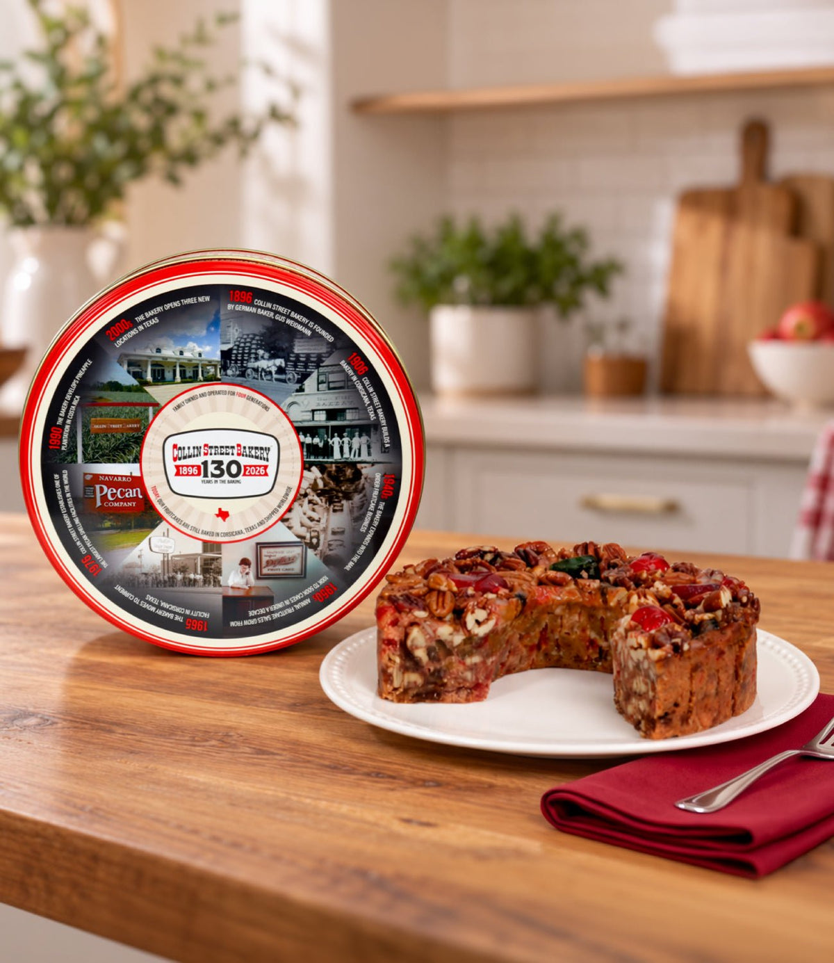 Classic Fruitcake in 130th Anniversary Tin