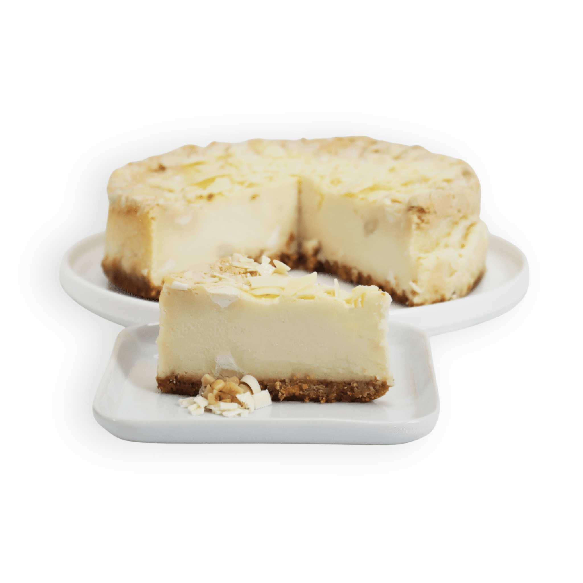 White Chocolate Macadamia Cheesecake