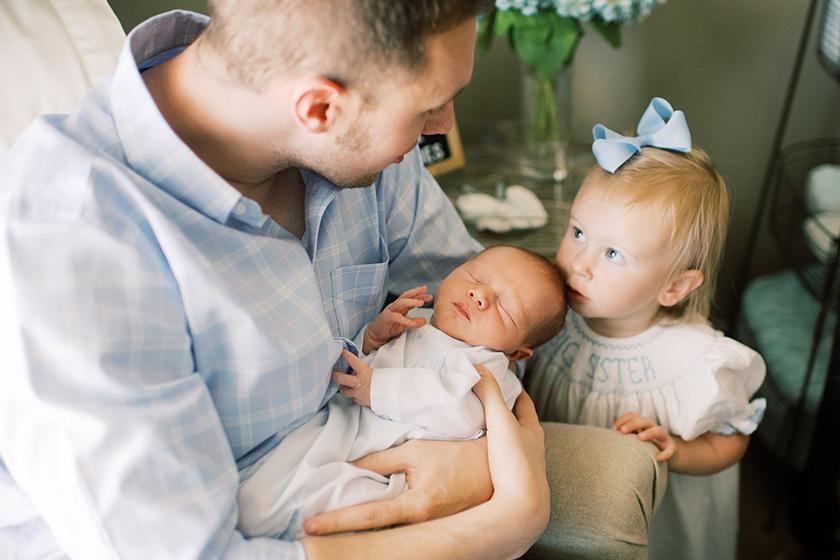 Thomas McNutt holding Baby max with Hollie