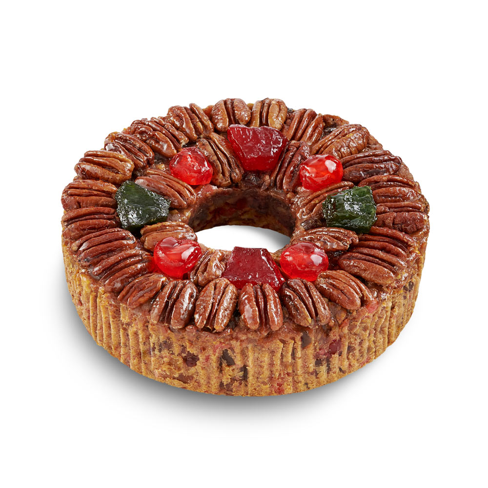 DeLuxe® Fruitcake in Red Holly Gift Box