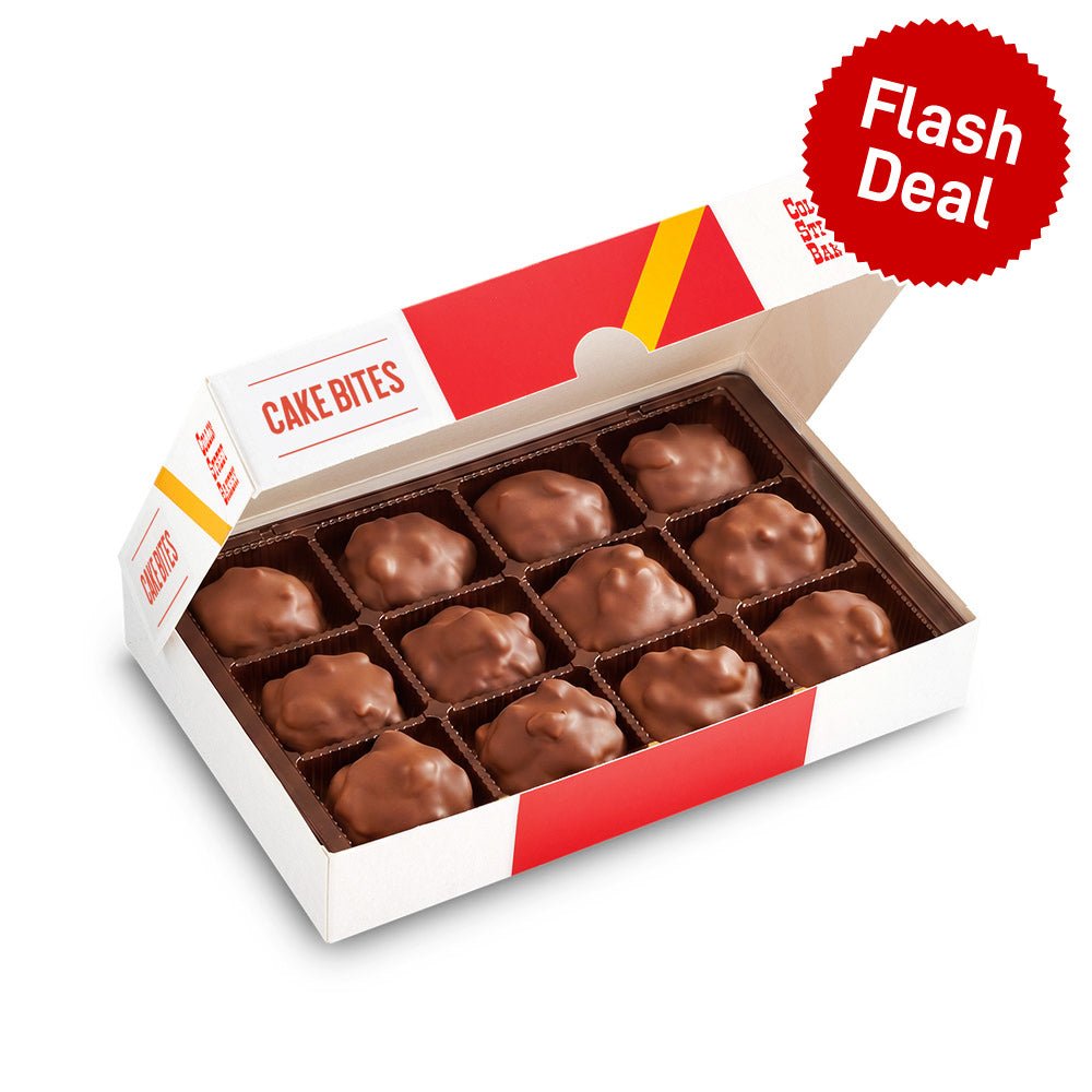 Chocolate Cherry Fudge Pecan Cake Bites