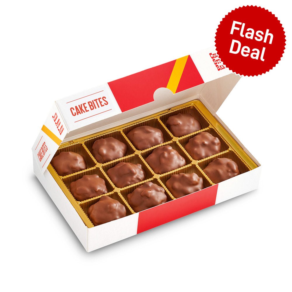 Chocolate Cherry Fudge Pecan Cake Bites