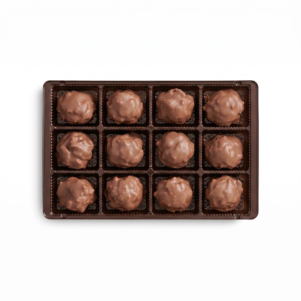 Chocolate Strawberry Fudge Pecan Cake Bites
