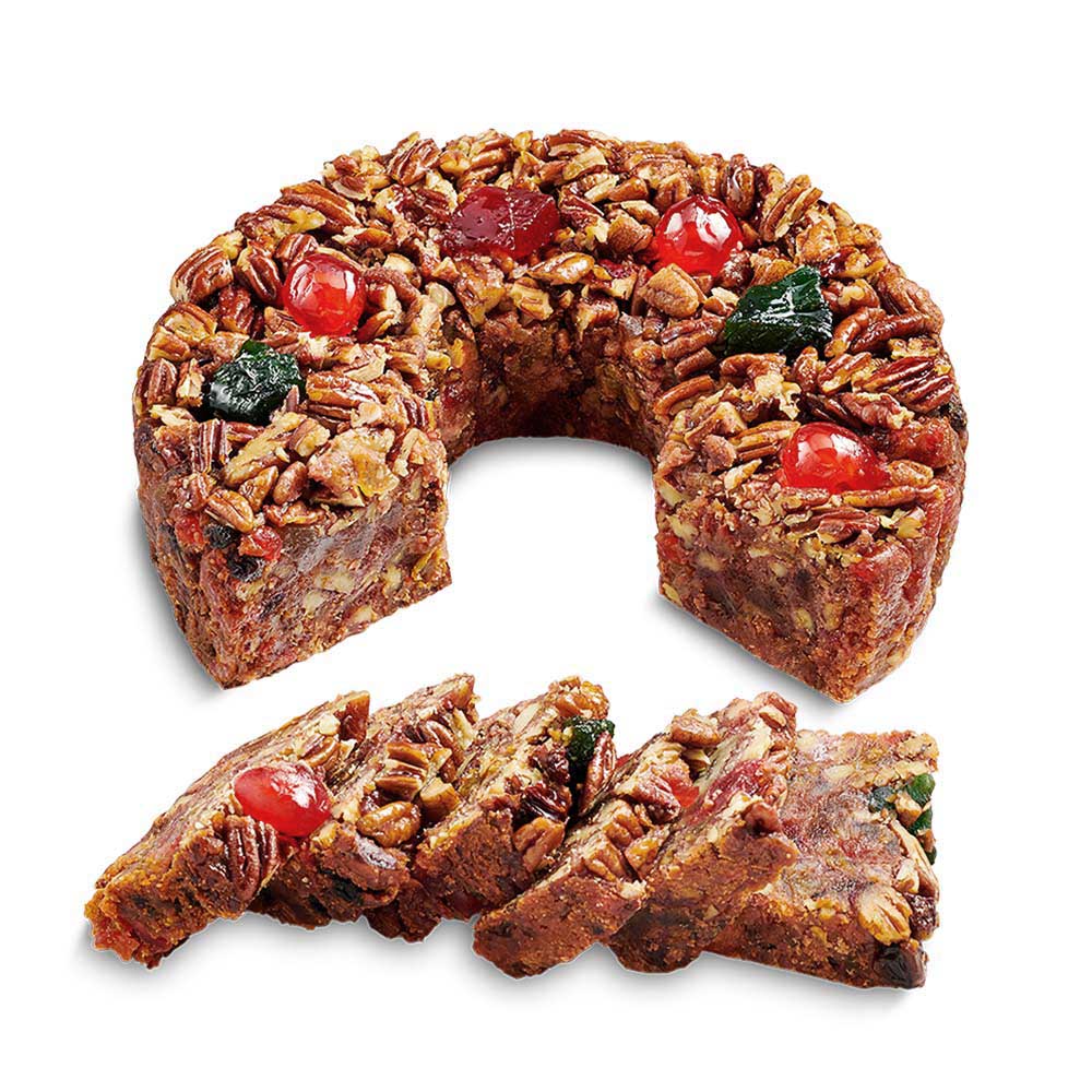 Sliced Classic Fruitcake