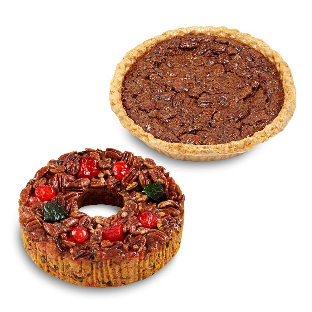 Classic Fruitcake and Pecan Pie Bundle