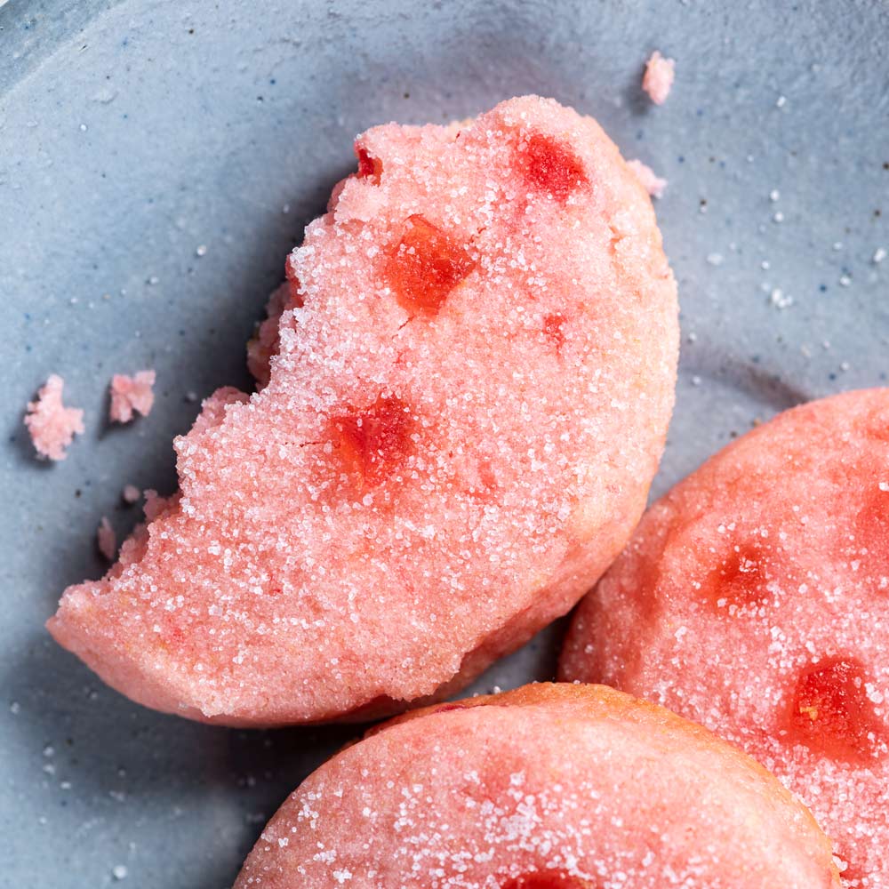 Broken Cherry Ice Box on tray