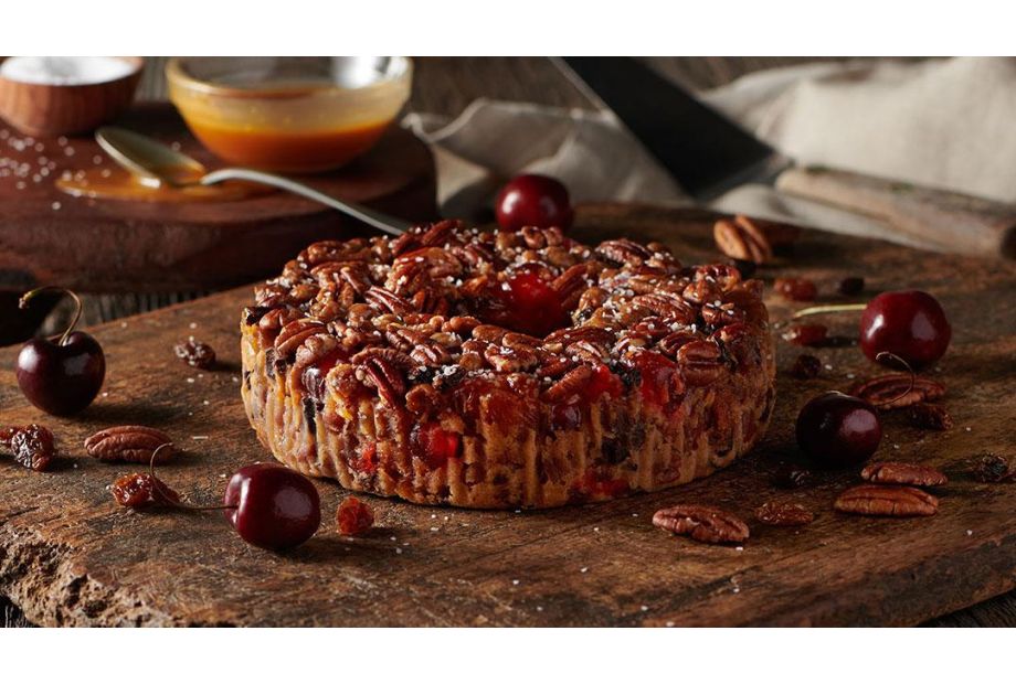 Salted Caramel Fruitcake Texas Pecan Cake Collin Street Bakery Hero